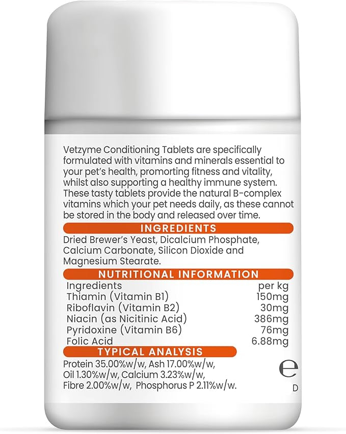 Vetzyme 犬食用維他命 B+B 雜全效保健鈣片(100粒)