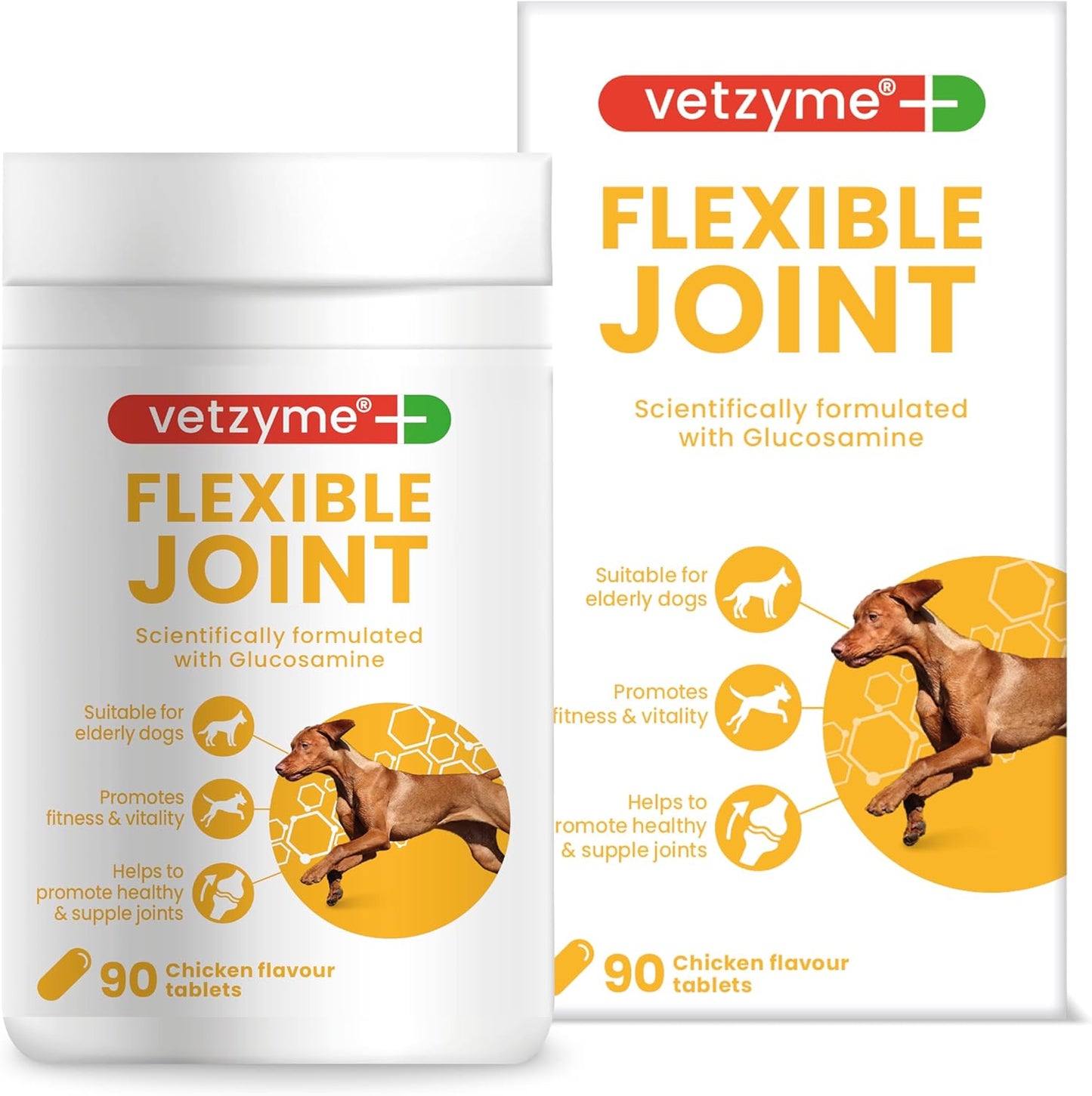 Vetzyme 犬食用關節補品90粒裝(含葡萄糖胺及Omega 3脂肪酸之養份EPA 及 DHA)