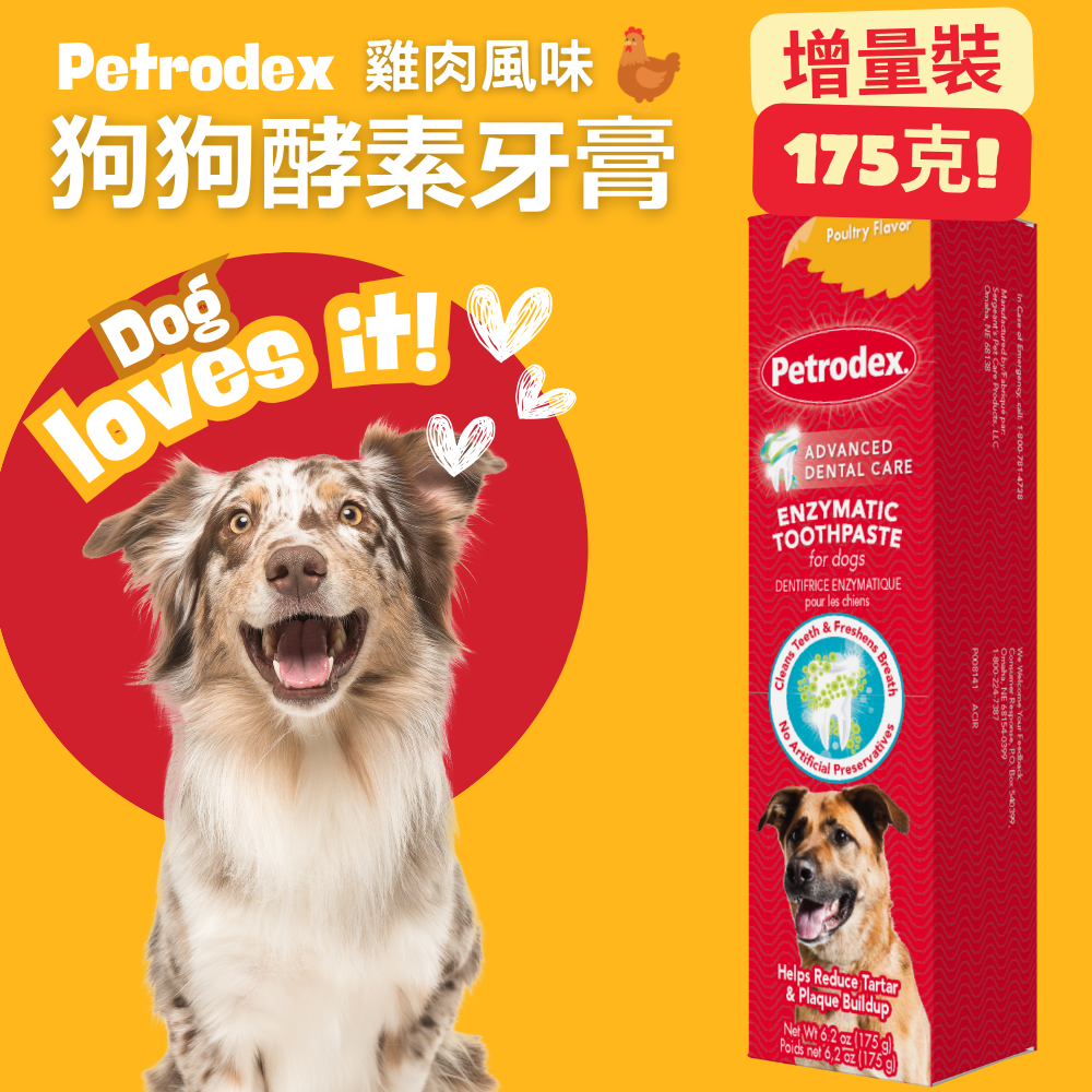 Petrodex犬用牙膏雞肉口味 6.2安士 #狗牙膏 #免沖洗 #不起泡