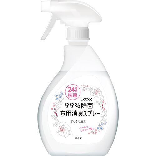 第一石鹼 FUNS 衣物用粉紅花香除臭噴霧 380ml | 99%除菌 24小時抗菌效果 除汗臭