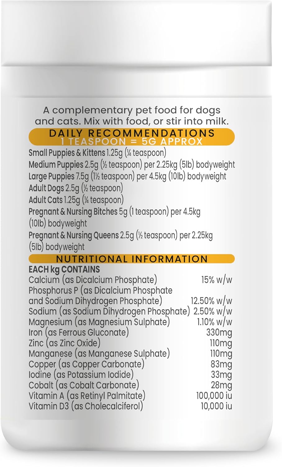 Vetzyme 鈣骨粉 150g